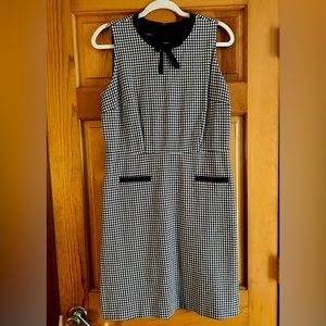 Talbots houndstooth large petite sleeveless dress